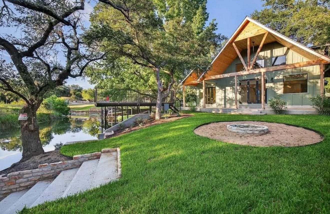 A completed Cavada custom home in the Texas Hill Country