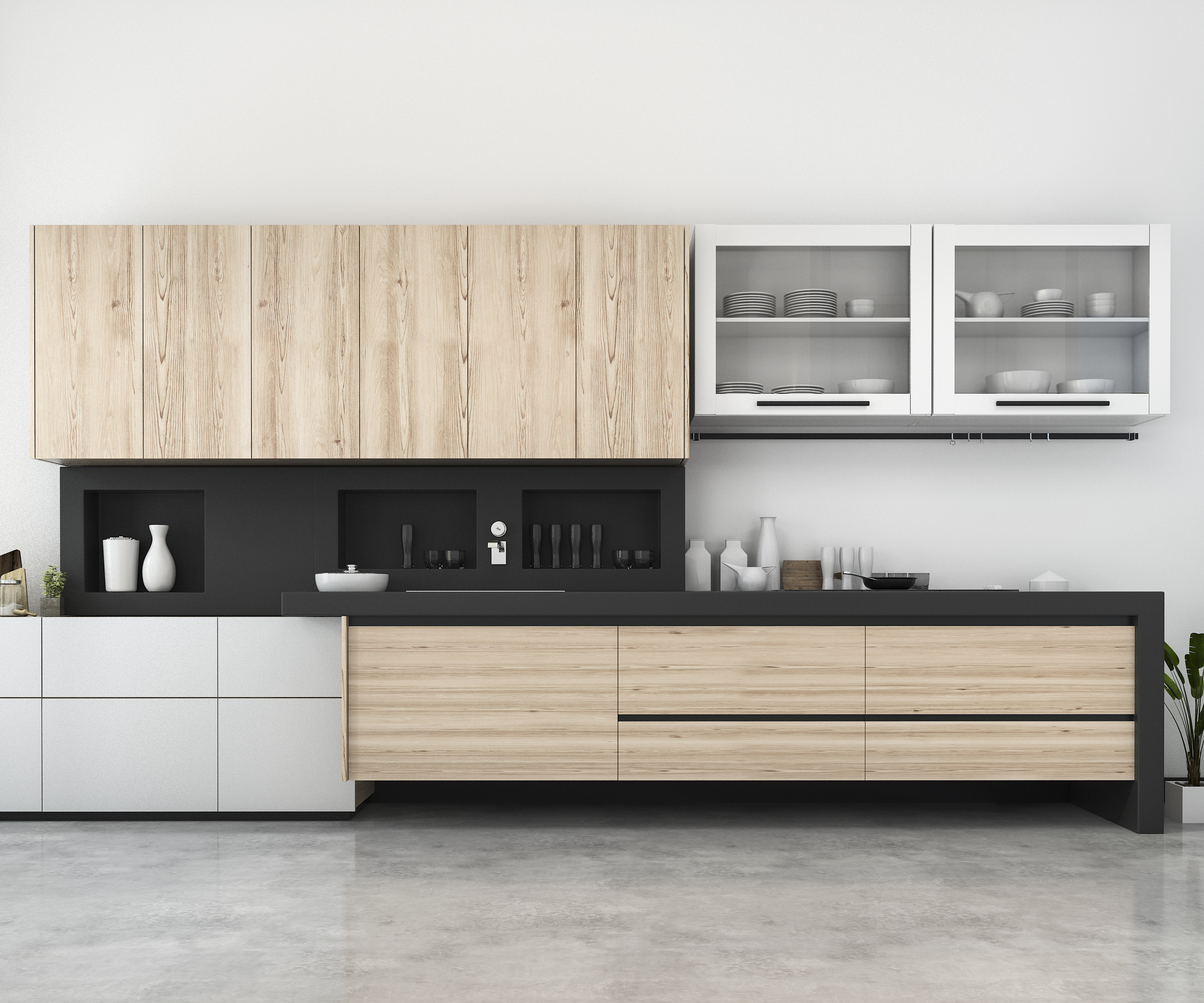 Custom cabinetry and countertops